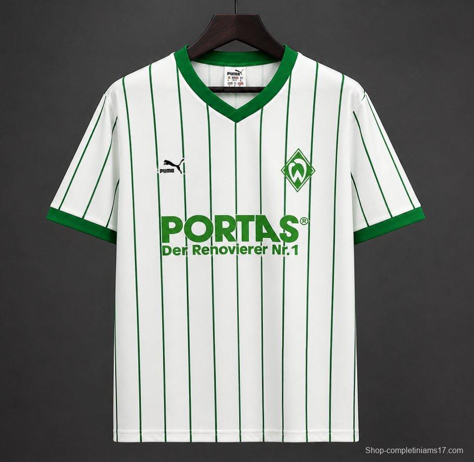 26/27 Werder Bremen White & Green Pinstripe  Vintage 2012/13  Remake Jersey