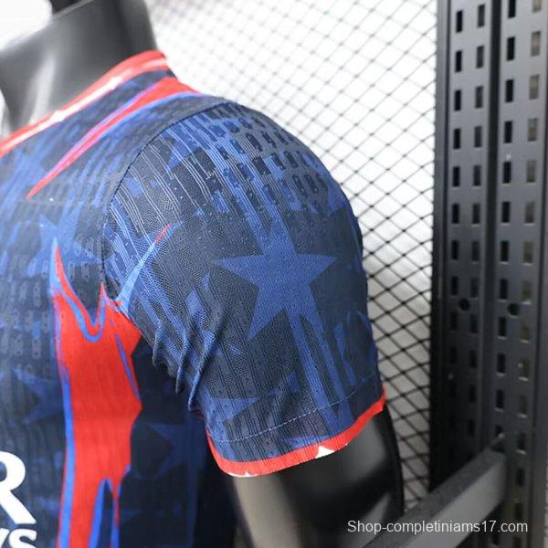 Player Version 26/27 PSG x Jordan Special Navy Blue/Red Jersey