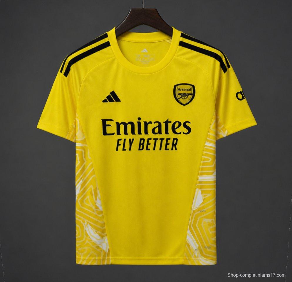 26/27 Arsenal Goalkeeper Yellow/White Jersey