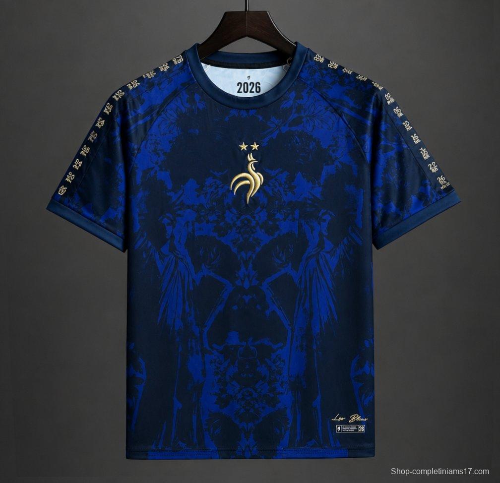 2026 France 'Les Bleus' Heritage Football Navy Jersey