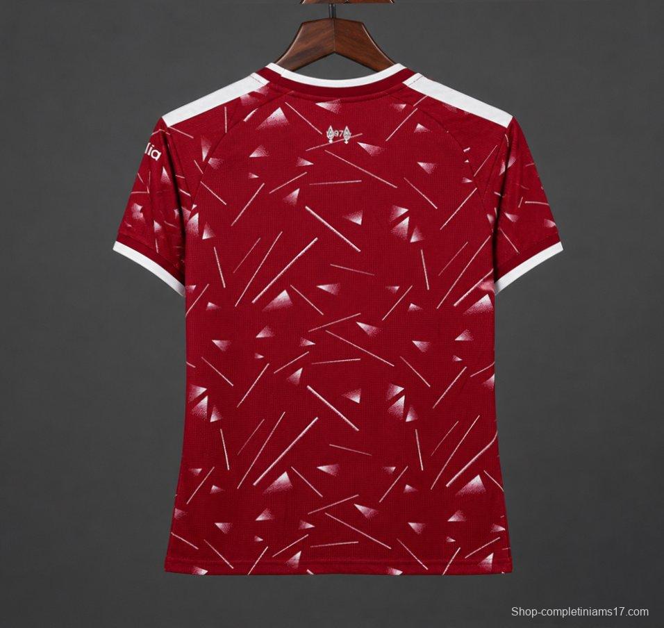 26/27 Womens Liverpool Red with Triangle Pattern Home Jersey
