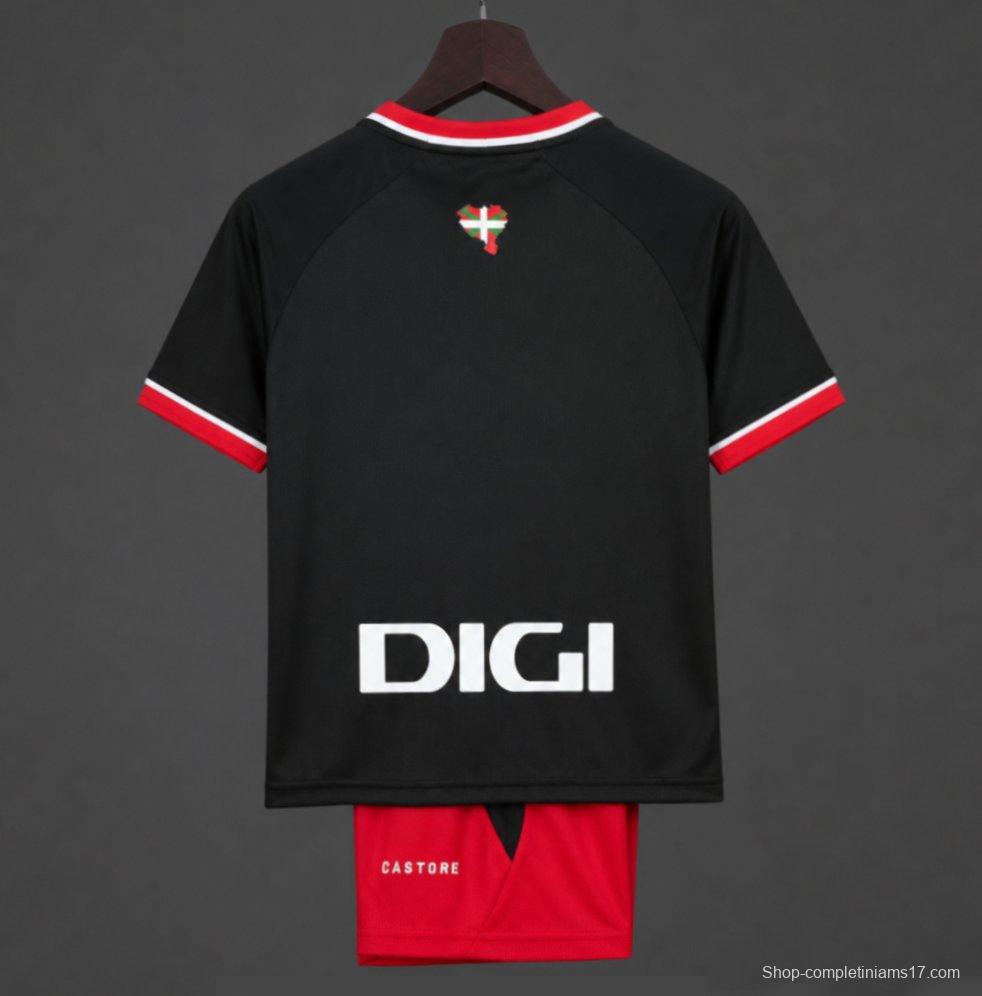 26/27 Kids Athletic Bilbao Away Black Jersey