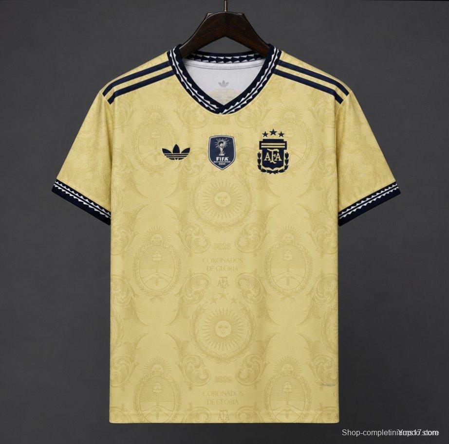 2026 Argentina Commemorative Gold  Jersey