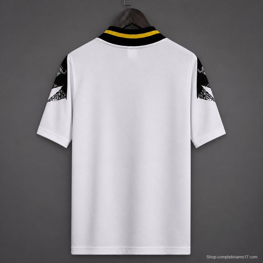 26/27 Juventus White with Black Geometric Pattern 1994 Vintage Remake Jersey