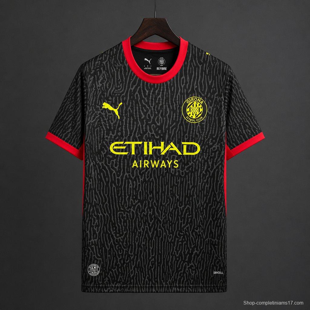 26/27 Girona Away Black Jersey