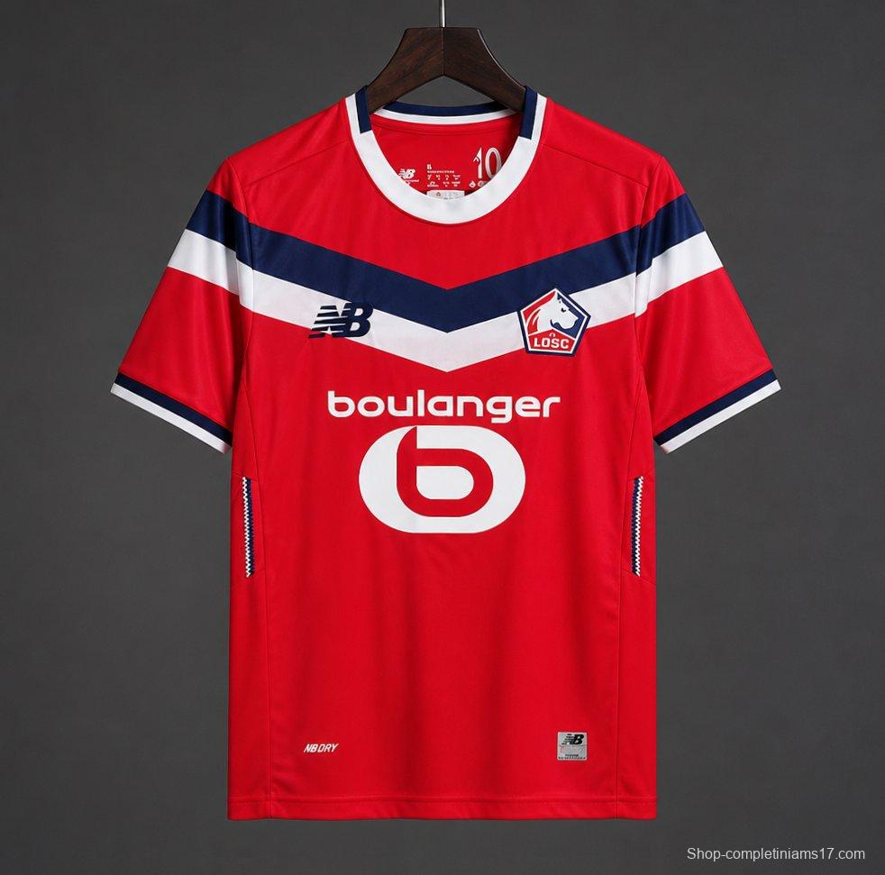 26/27 Lille OSC Home Red Jersey