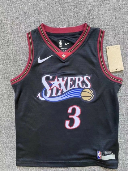 Philadelphia 76ers kids jersey black