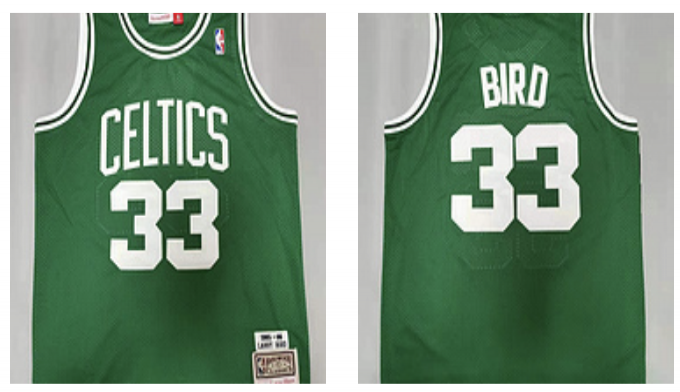 Retro NBA Celtics Jersey M&N Bird #33